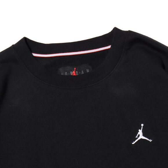 Jordan Brooklyn Fleece Mens Crew-Neck Sweatshirt Black - Picture 7 of 14